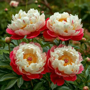 Пион Коралловый Каскад купить по цене от 490р. в интернет-магазине «Посадика» с доставкой почтой в в Сольцые и по всей России – [изображение №1].
