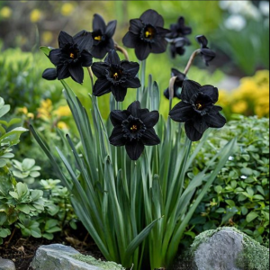 Нарцисс Тень Королевы купить по цене от 500р. в интернет-магазине «Посадика» с доставкой почтой в в Сольцые и по всей России – [изображение №1].