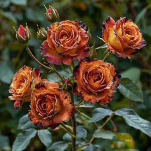 Роза плетистая Оранжевый Бриллиант купить по цене от 450р. в интернет-магазине «Посадика» с доставкой почтой в в Сольцые и по всей России – [изображение №1].